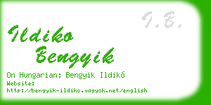 ildiko bengyik business card